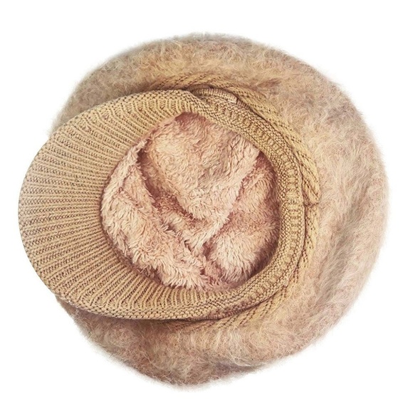 Women Wool Slouchy Beret Hat - Picture 2 of 7